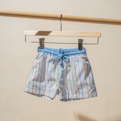 Len Swim Trunks in Seaside Ripple