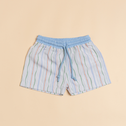 Len Swim Trunks in Seaside Ripple